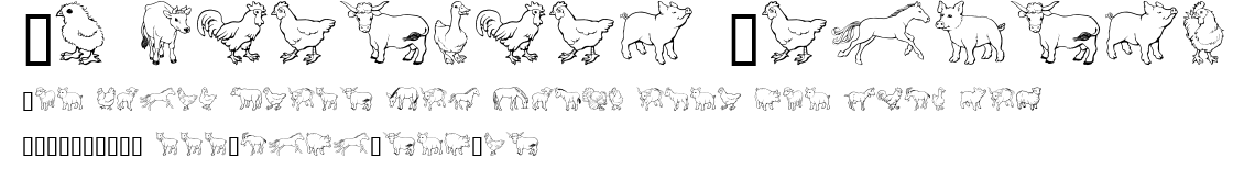 GE Barnyard Friends.ttf字體轉換器圖片