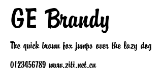 GE Brandy.ttf字體轉換器圖片
