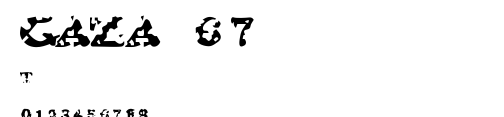 GAZA 67.ttf字體轉換器圖片