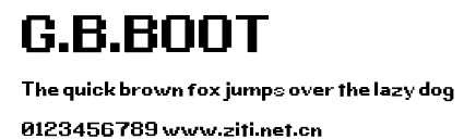 G.B.BOOT.ttf字體轉換器圖片