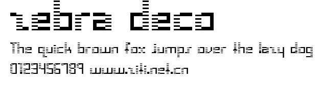 zebra deco.ttf字體轉換器圖片