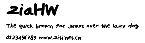 ziaHW.ttf字體轉換器圖片