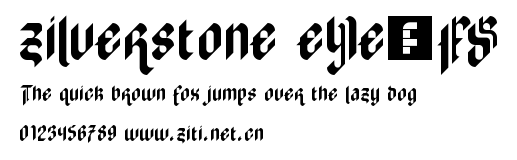 zilverstone eYe/FS.ttf字體轉換器圖片