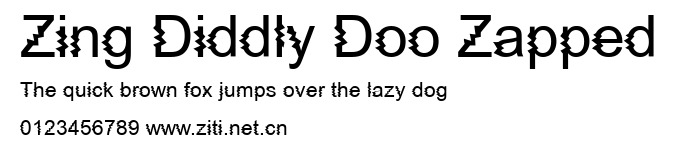 Zing Diddly Doo Zapped.ttf字體轉換器圖片