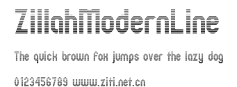 ZillahModernLine.ttf字體轉換器圖片