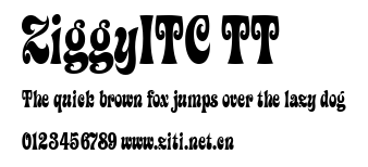 ZiggyITC TT.ttf字體轉換器圖片