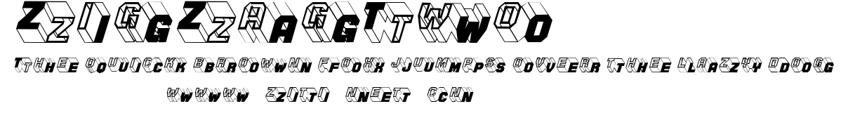 ZigZagTwo.ttf字體轉換器圖片