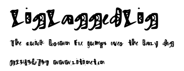 ZigZaggedZig.ttf字體轉換器圖片