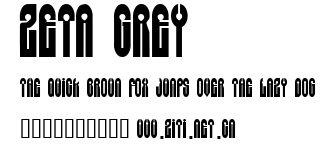 Zeta Grey.ttf字體轉換器圖片