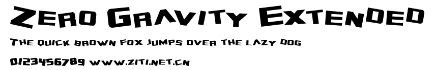 Zero Gravity Extended.ttf字體轉換器圖片