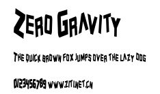 Zero Gravity.ttf字體轉換器圖片