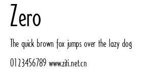 Zero.ttf字體轉換器圖片