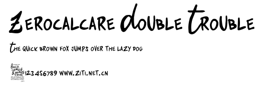 Zerocalcare Double Trouble.ttf字體轉換器圖片