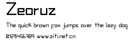 Zeoruz.ttf字體轉換器圖片