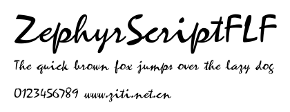 ZephyrScriptFLF.ttf字體轉換器圖片