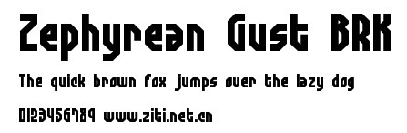 Zephyrean Gust BRK.ttf字體轉換器圖片