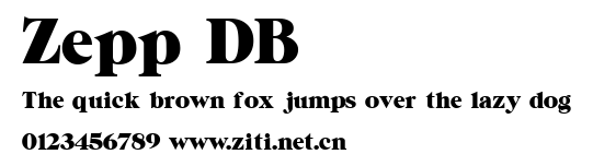 Zepp DB.ttf字體轉換器圖片