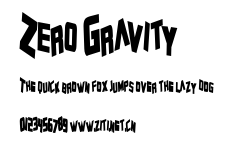 Zero Gravity.ttf字體轉換器圖片