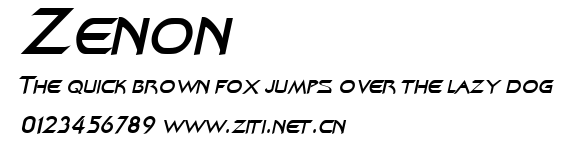 Zenon.ttf字體轉換器圖片