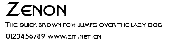 Zenon.ttf字體轉換器圖片