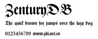 ZenturyDB.ttf字體轉換器圖片