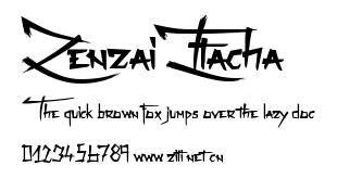 Zenzai Itacha.ttf字體轉換器圖片