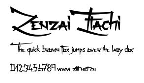 Zenzai Itachi.ttf字體轉換器圖片