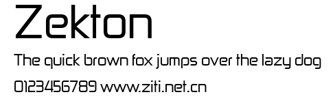Zekton.ttf字體轉換器圖片