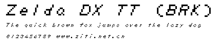 Zelda DX TT (BRK).ttf字體轉換器圖片
