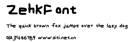 ZehkFont.ttf字體轉換器圖片