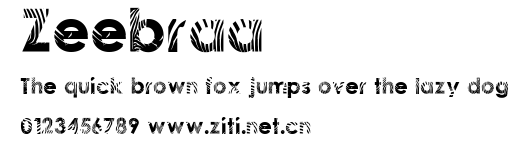 Zeebraa.ttf字體轉換器圖片