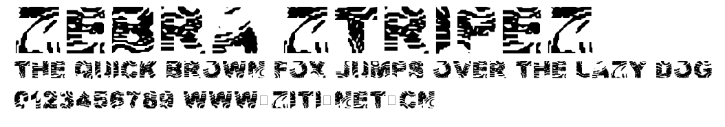 Zebra Ztripez.ttf字體轉換器圖片
