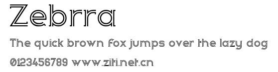 Zebrra.ttf字體轉換器圖片