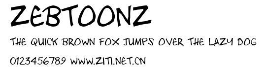 Zebtoonz.ttf字體轉換器圖片