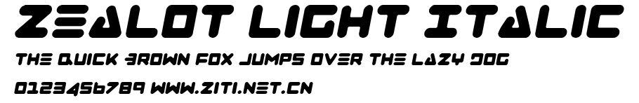 Zealot Light Italic.ttf字體轉換器圖片