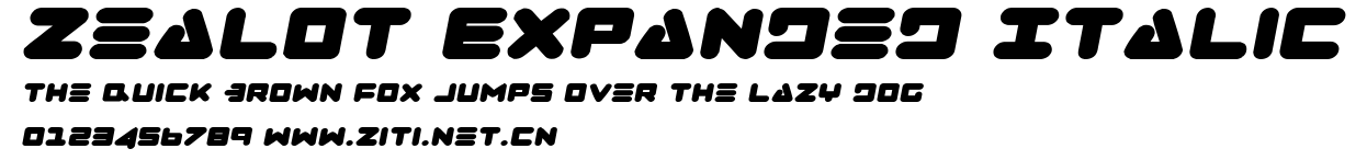 Zealot Expanded Italic.ttf