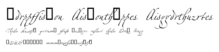 Zapfino Linotype Ligature.ttf字體轉換器圖片