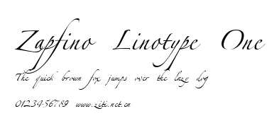 Zapfino Linotype One.ttf字體轉換器圖片