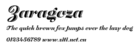 Zaragoza.ttf字體轉換器圖片
