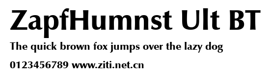 ZapfHumnst Ult BT.ttf字體轉換器圖片