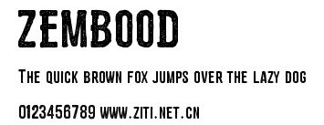 ZEMBOOD.ttf字體轉換器圖片