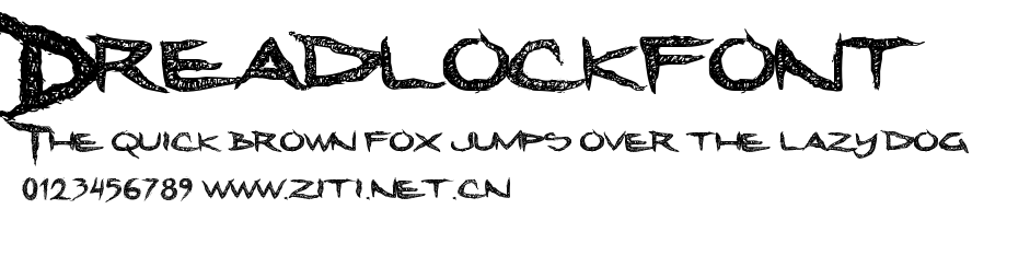 Dreadlockfont.ttf字體轉換器圖片