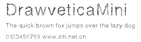 DrawveticaMini.ttf字體轉換器圖片