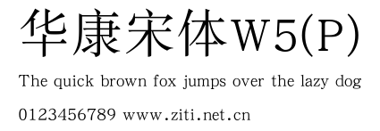華康宋體W5(P).ttf