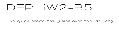 DFPLiW2-B5.ttf字體轉換器圖片