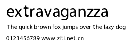 extravaganzza.ttf字體轉換器圖片