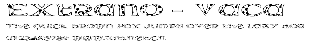 Extrano - Vaca.ttf字體轉換器圖片
