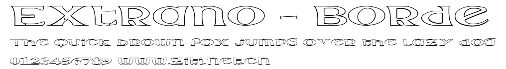 Extrano - Borde.ttf字體轉換器圖片