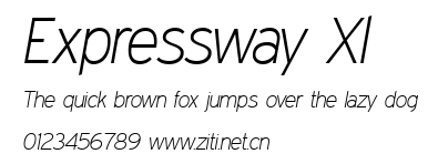 Expressway Xl.ttf字體轉換器圖片