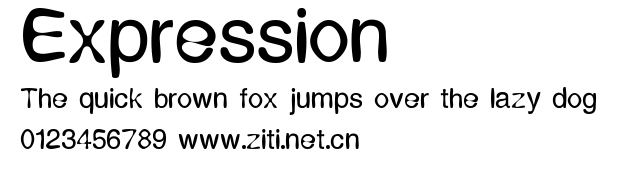 Expression.ttf字體轉換器圖片